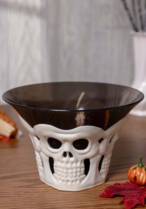 4.5-Inch Skull Candy Bowl Decoration