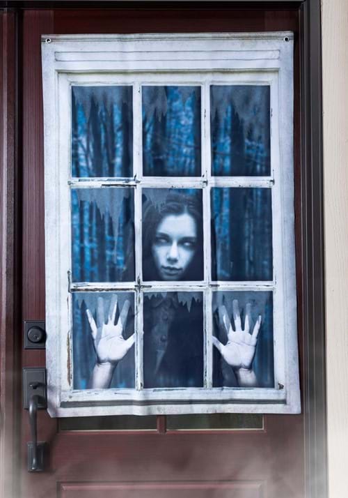 47-Inch Printed Curtain Window Ghost Prop
