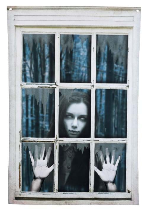 47-Inch Printed Curtain Window Ghost Prop