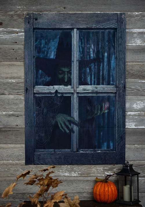 47-Inch Outside the Window Witch Printed Curtain Decoration