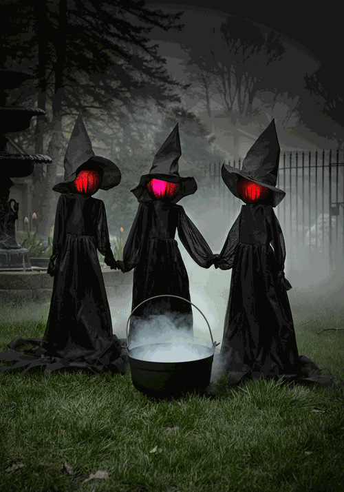 4FT Holding Hands Witches Decoration