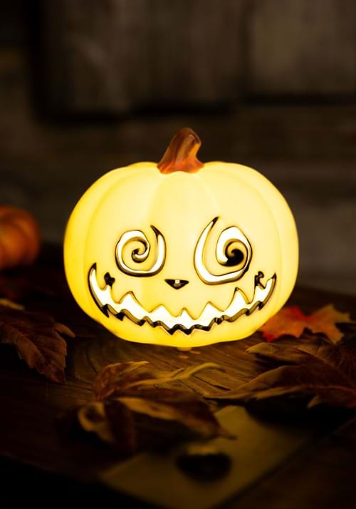 5-Inch Light Up Swirly Jack O' Lantern Decoration
