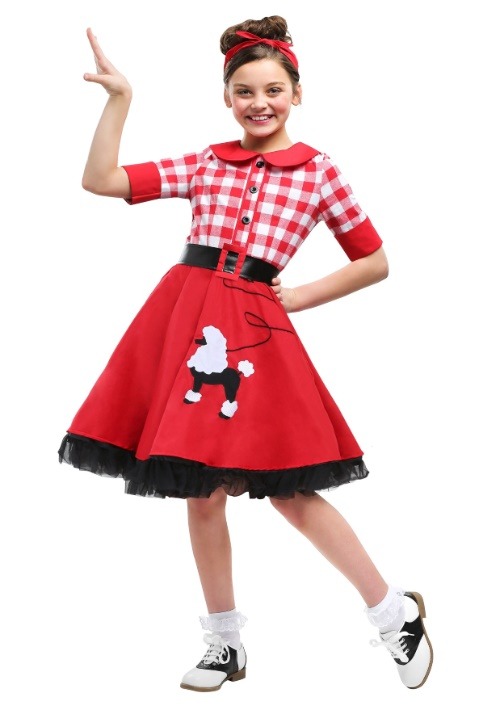 Girl's Retro 50's Sock Hop Darling Costume