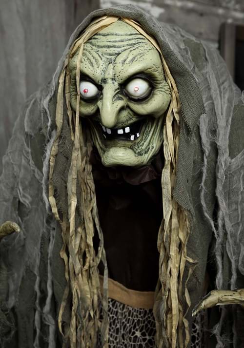 5FT Animatronic Hag the Witch Decoration - Scream Saver