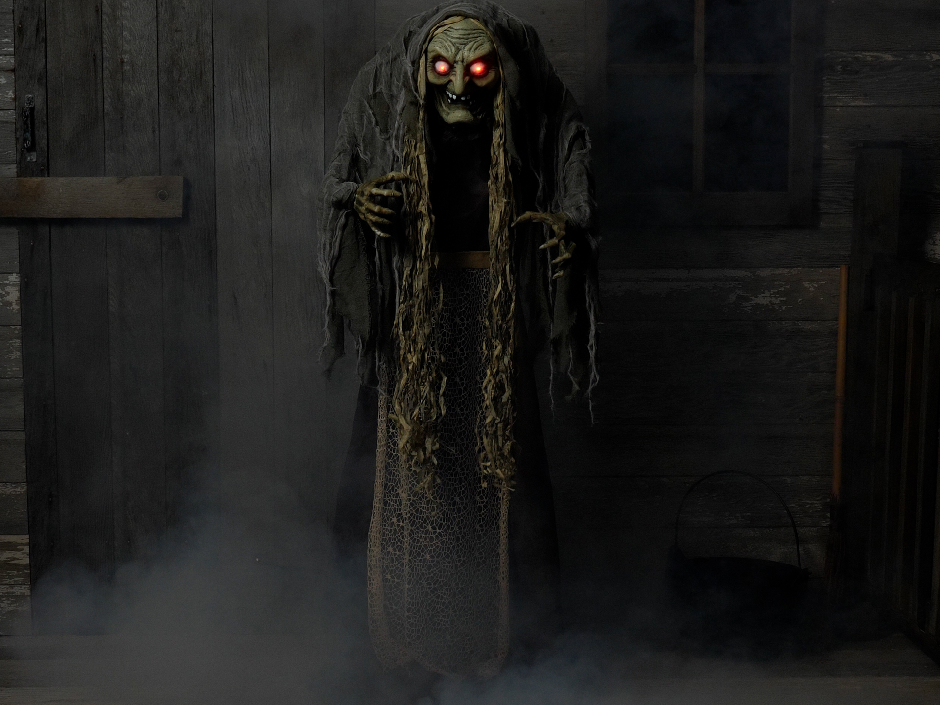 5FT Animatronic Hag the Witch Decoration - Scream Saver 3 5FT Animatronic Hag the Witch Decoration - Scream Saver