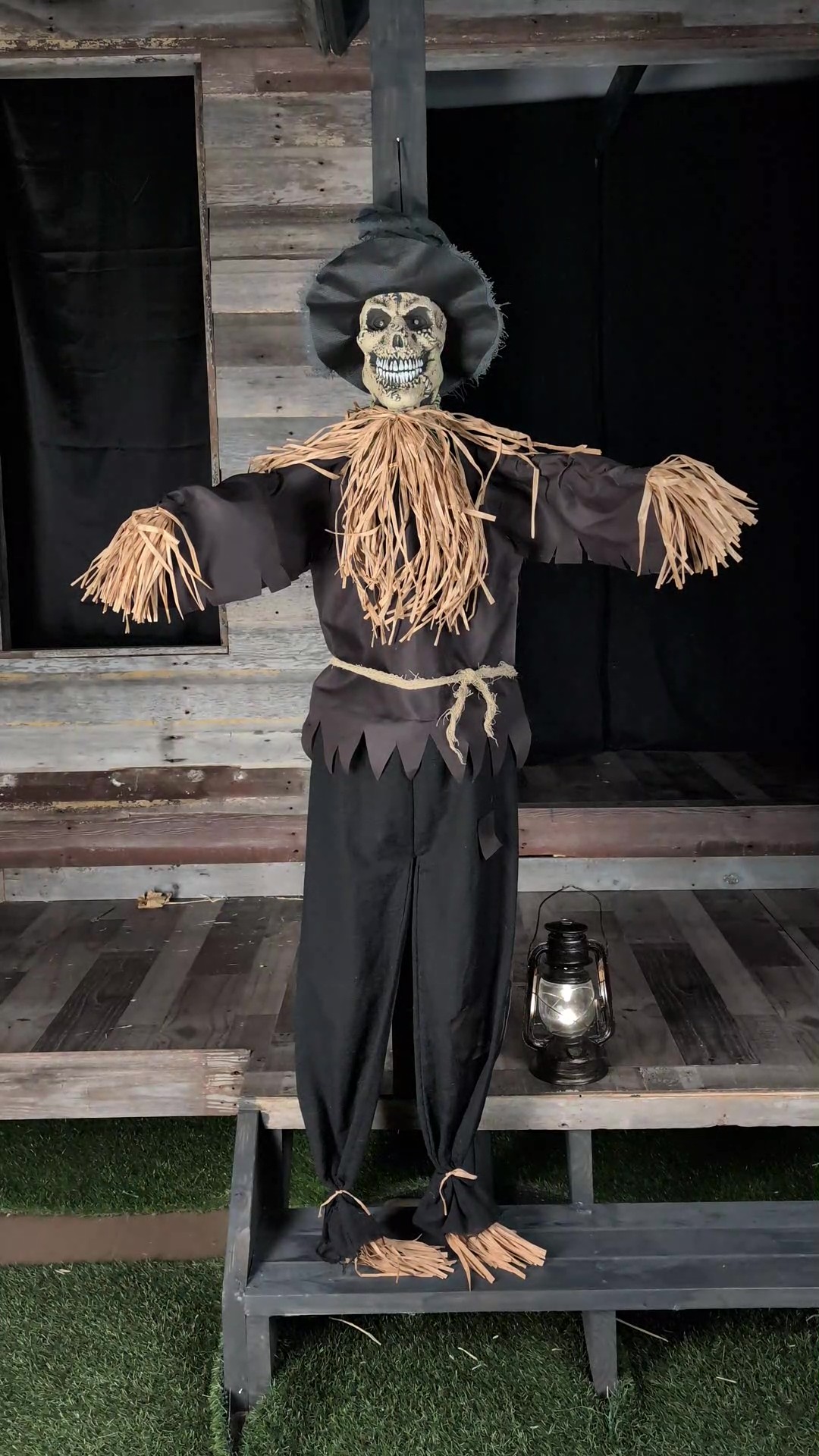 67-Inch Hanging Halloween Scarecrow Decoration - Scream Saver 3 67-Inch Hanging Halloween Scarecrow Decoration - Scream Saver