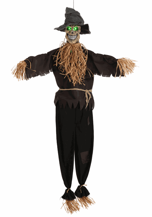 67-Inch Hanging Halloween Scarecrow Decoration - Scream Saver 5 67-Inch Hanging Halloween Scarecrow Decoration - Scream Saver