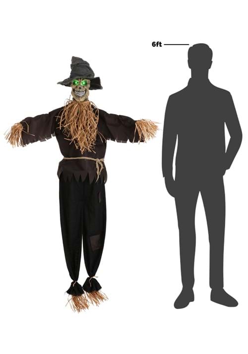 67-Inch Hanging Halloween Scarecrow Decoration - Scream Saver 6 67-Inch Hanging Halloween Scarecrow Decoration - Scream Saver