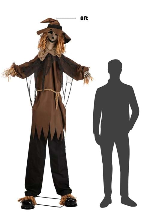 8FT Animated Hellgore the Haunted Scarecrow Decoration - Scream Saver