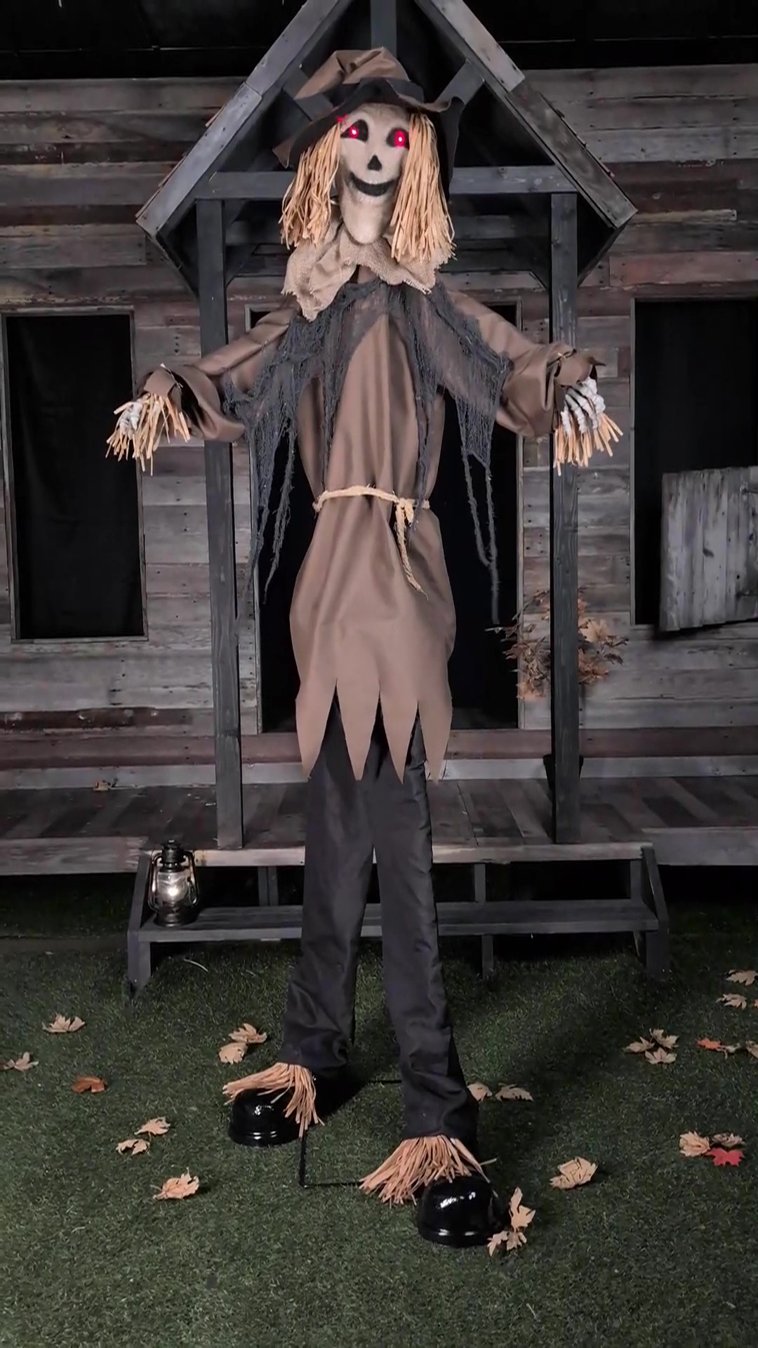 8FT Animated Hellgore the Haunted Scarecrow Decoration - Scream Saver