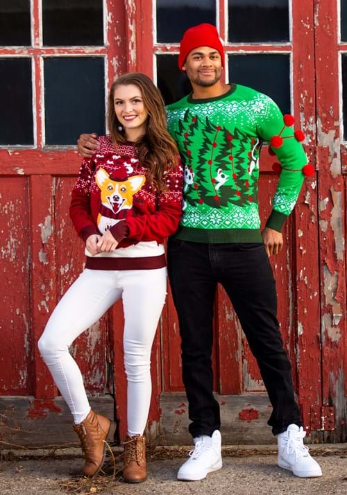 Adult A Very Corgi Christmas Ugly Christmas Sweater