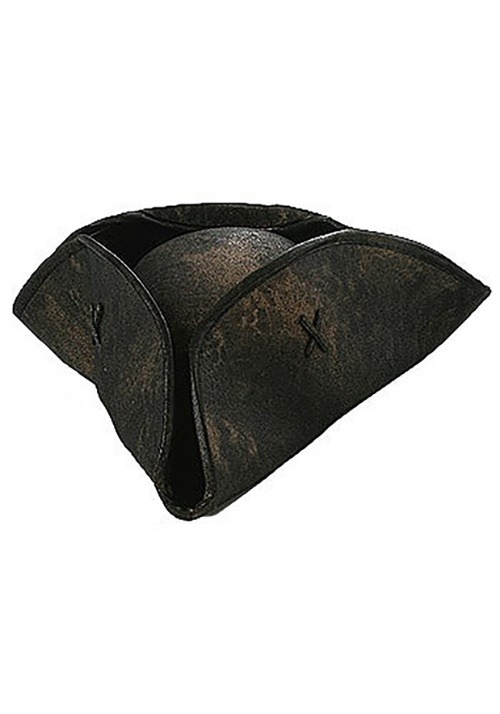 Adult Caribbean Pirate Black Costume Hat
