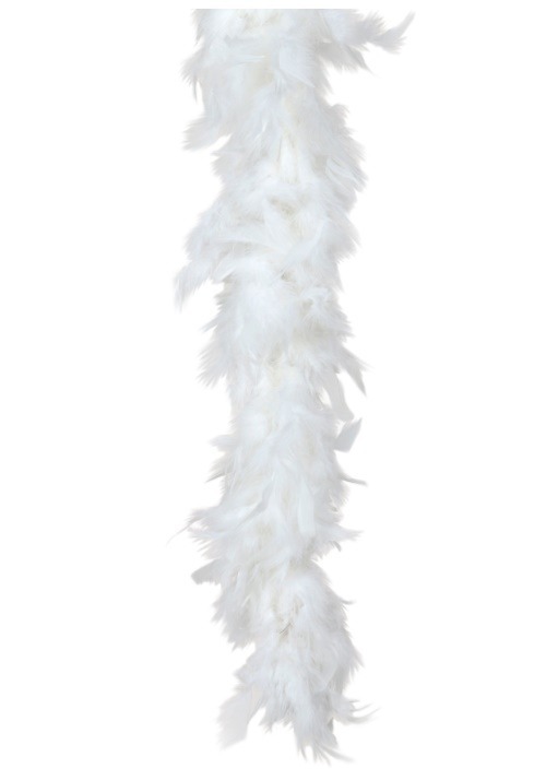 Adult 80 Gram White Feather Boa Accessory