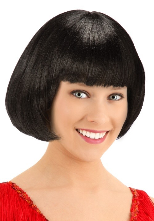 Deluxe Black Flapper Women's Costume Wig