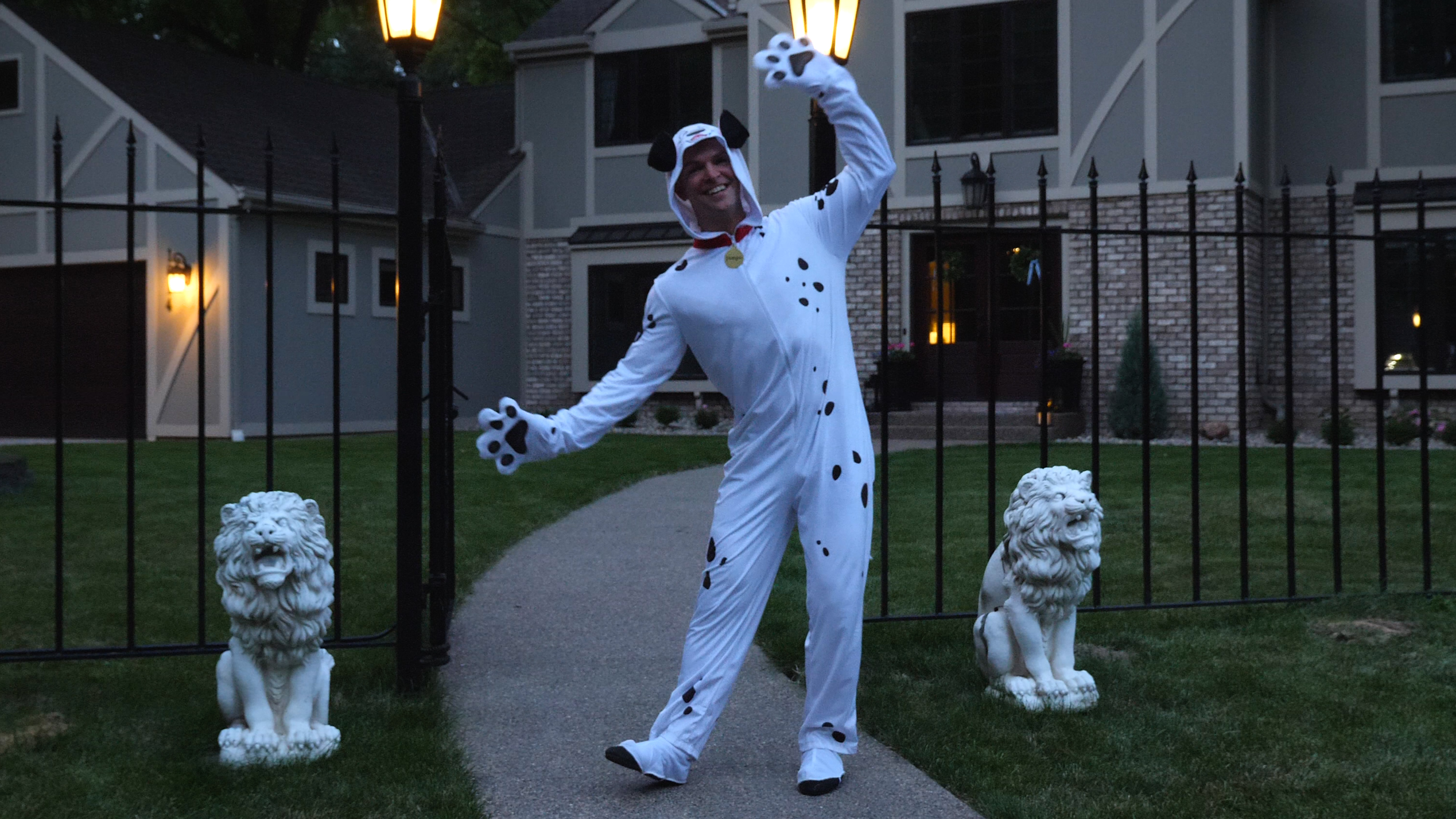 Adult 101 Dalmatians Pongo Costume Onesie
