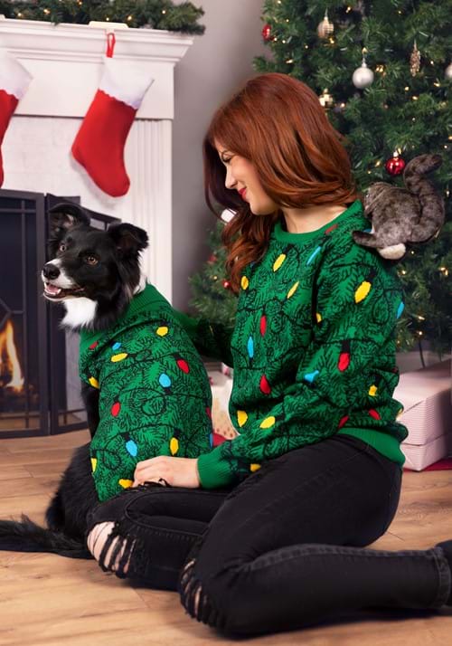 3D Squirrel in the Christmas Tree Adult Ugly Sweater