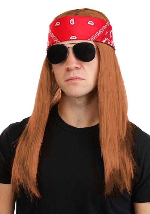 Long 80's Rocker Men's Costume Wig