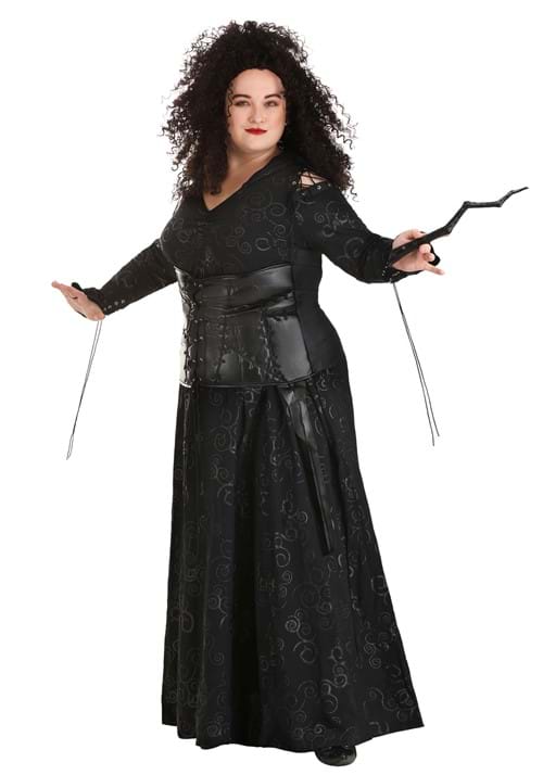 Deluxe Plus Size Harry Potter Bellatrix Costume for Women