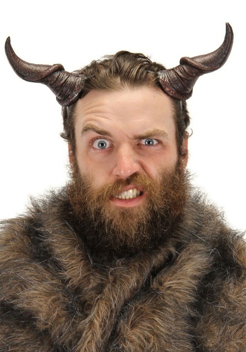 Small Beast Costume Adult Horns Accessory