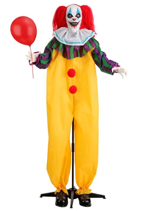 5.5FT Animatronic Nickles the Nightmare Clown Decoration - Scream Saver 6 5.5FT Animatronic Nickles the Nightmare Clown Decoration - Scream Saver