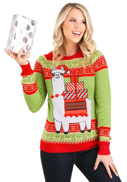 Christmas Llama Ugly Sweater for Adults