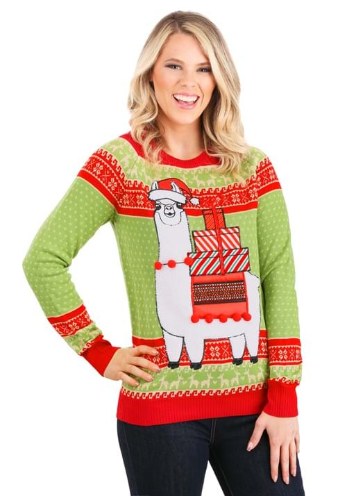 Christmas Llama Ugly Sweater for Adults