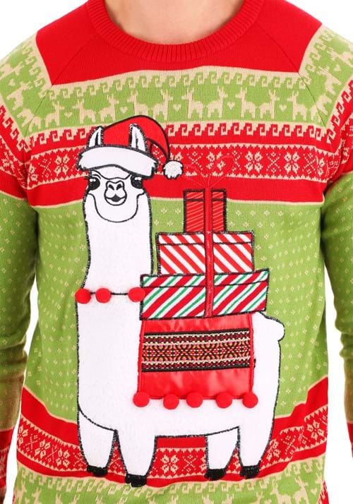 Christmas Llama Ugly Sweater for Adults