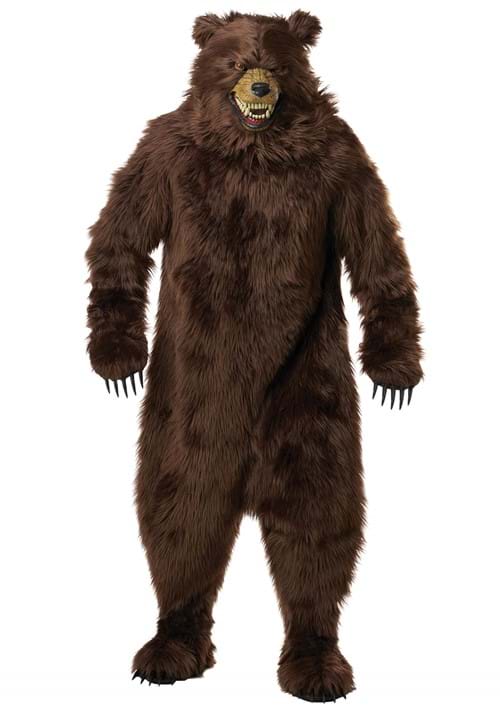 Deluxe Adult Grizzly Bear Costume with Ani-Motion Mask