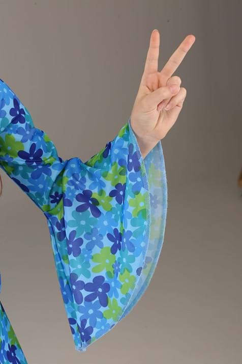 Girl's Wild Flower 70's Disco Toddler Costume Dress 5 Girl's Wild Flower 70's Disco Toddler Costume Dress