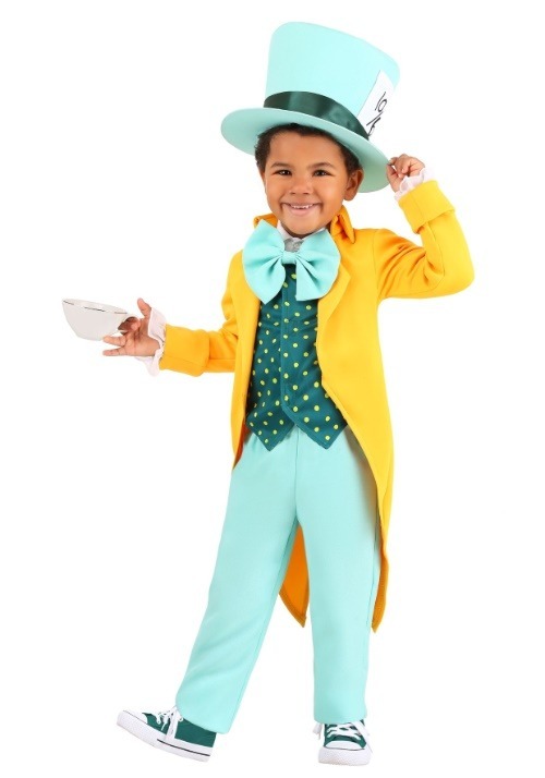 Boy's Bright Mad Hatter Toddler Costume
