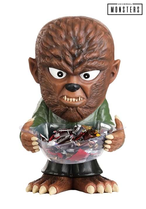 23-Inch Wolf Man Universal Monsters Candy Bowl Decoration