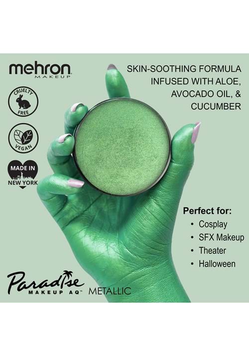 Metallic Water Based Green Face and Body Paint 3 Metallic Water Based Green Face and Body Paint