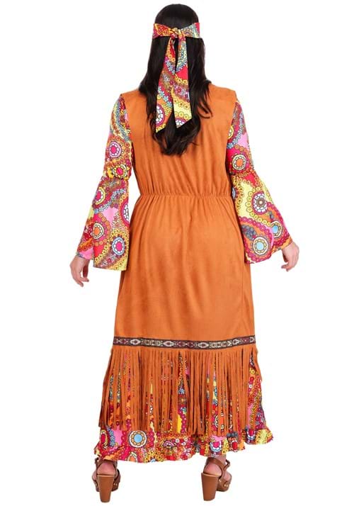 70s Woodstock Hippie Costume Dress for Women