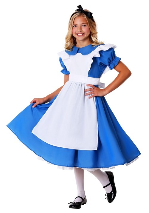 Deluxe Girl's Alice Costume Dress