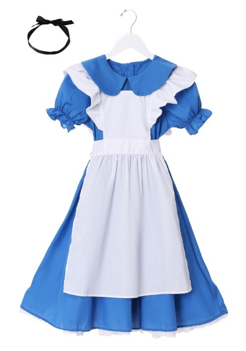 Deluxe Girl's Alice Costume Dress