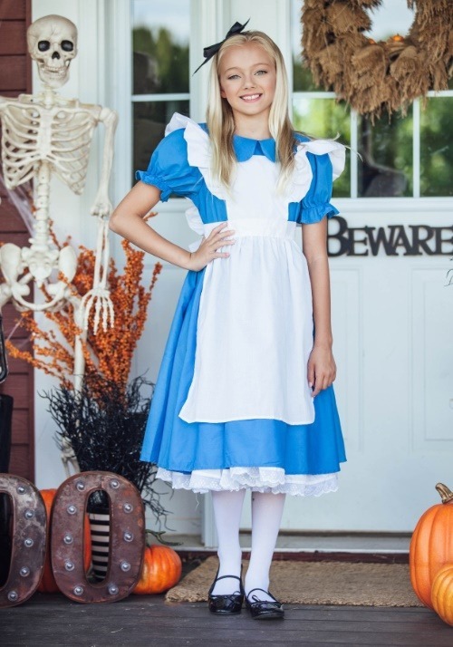 Deluxe Girl's Alice Costume Dress