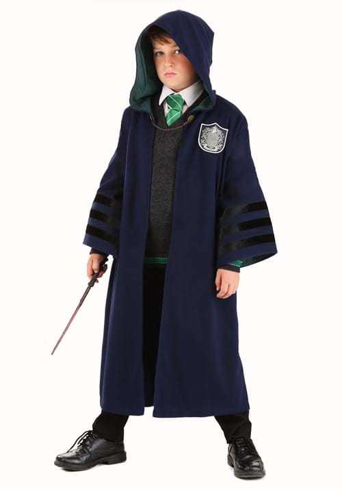 Child Harry Potter Vintage Hogwarts Slytherin Robe 9 Child Harry Potter Vintage Hogwarts Slytherin Robe