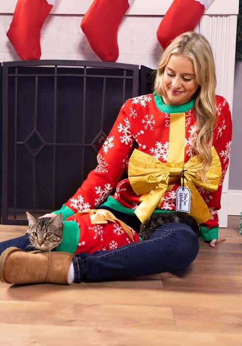 Christmas Present Pet Sweater 5 Christmas Present Pet Sweater