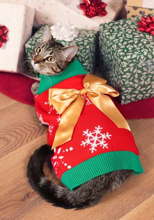 Christmas Present Pet Sweater 7 Christmas Present Pet Sweater