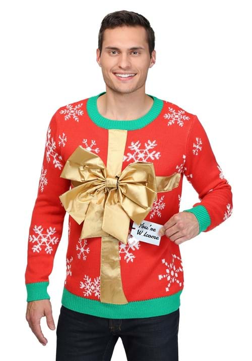 Christmas Present Ugly Christmas Sweater for Adults 4 Christmas Present Ugly Christmas Sweater for Adults
