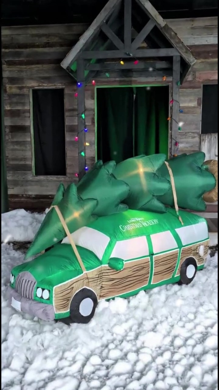 8FT Christmas Vacation Station Wagon Airblown Christmas Decoration 3 8FT Christmas Vacation Station Wagon Airblown Christmas Decoration