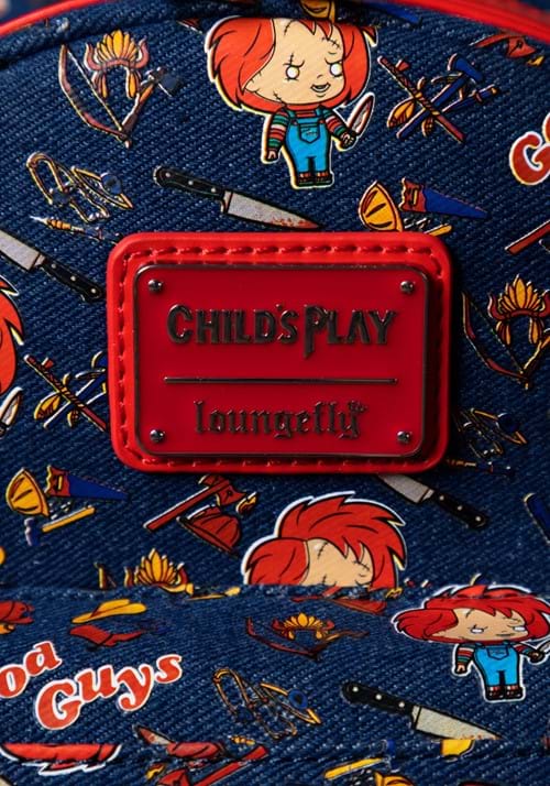 Loungefly AOP Chucky Denim Mini Backpack 6 Loungefly AOP Chucky Denim Mini Backpack