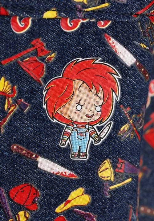 Loungefly AOP Chucky Denim Mini Backpack 7 Loungefly AOP Chucky Denim Mini Backpack