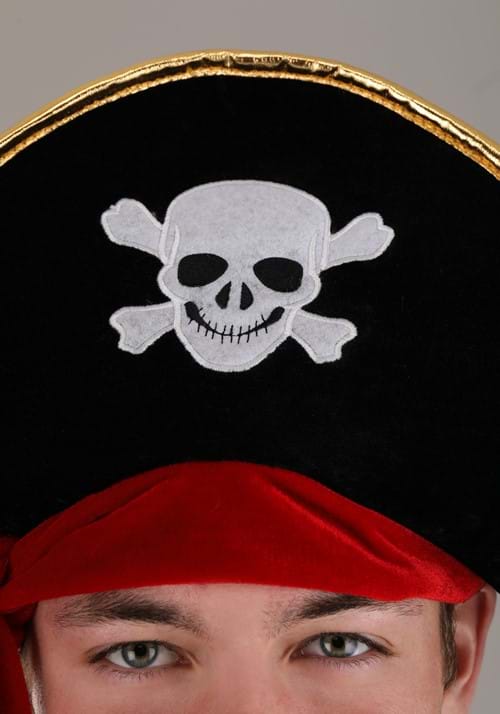 Classic Adult Pirate Costume Hat 3 Classic Adult Pirate Costume Hat