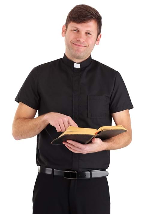 Classic Priest Men's Costume Shirt