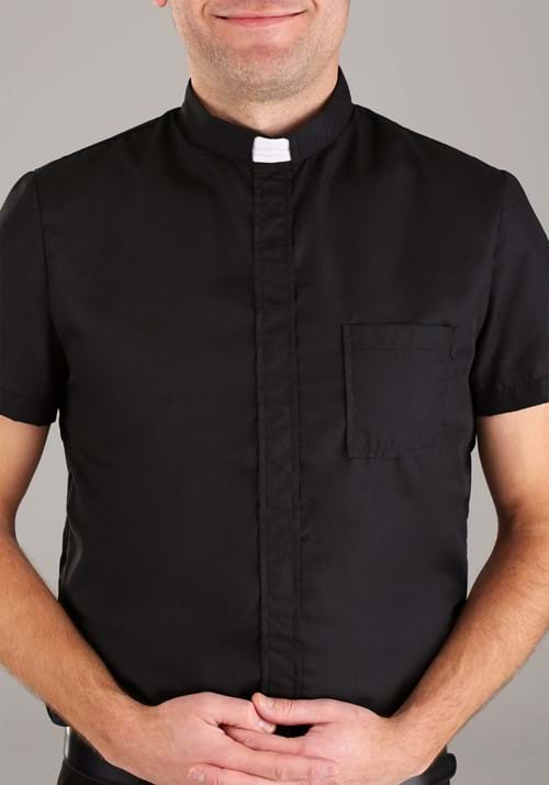 Classic Priest Men's Costume Shirt 3 Classic Priest Men's Costume Shirt