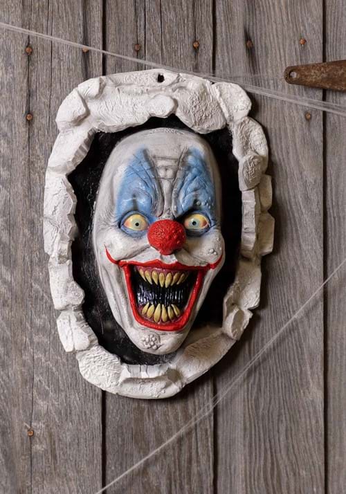 16-Inch Evil Clown Wall Prop Decoration