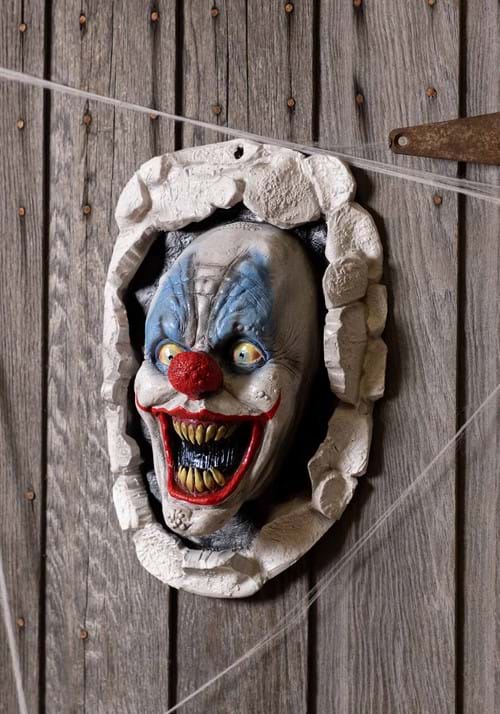 16-Inch Evil Clown Wall Prop Decoration