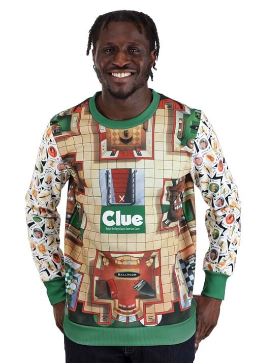 Adult Clue Board Game Mansion Sweater 3 Adult Clue Board Game Mansion Sweater