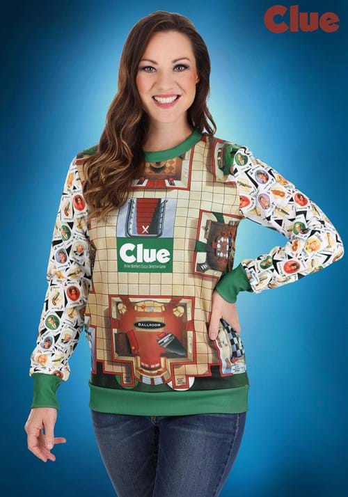 Adult Clue Board Game Mansion Sweater 7 Adult Clue Board Game Mansion Sweater
